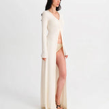 Vanilla Long Cardigan - Beige