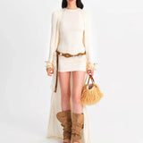 Vanilla Long Cardigan - Beige