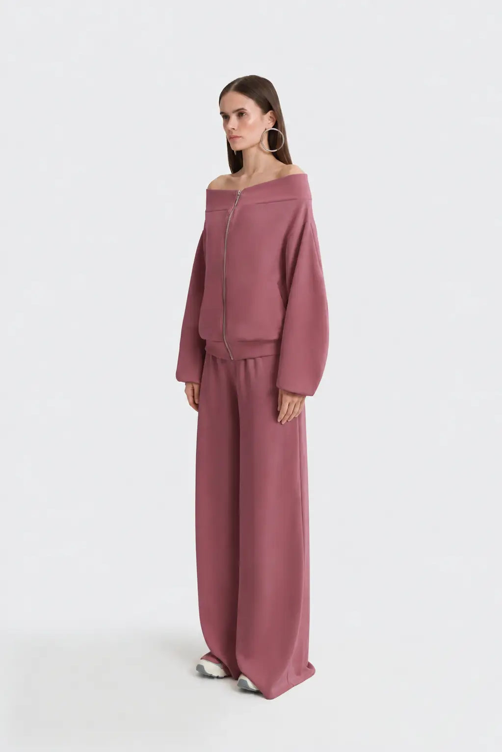 Urban Zip Sweatshirt - Mauve