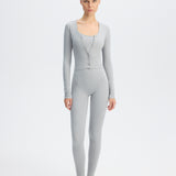Skin Cardigan Top - Grey