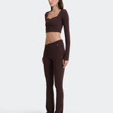 Sky Long Sleeve Top - Brown