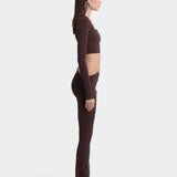 Sky Long Sleeve Top - Brown