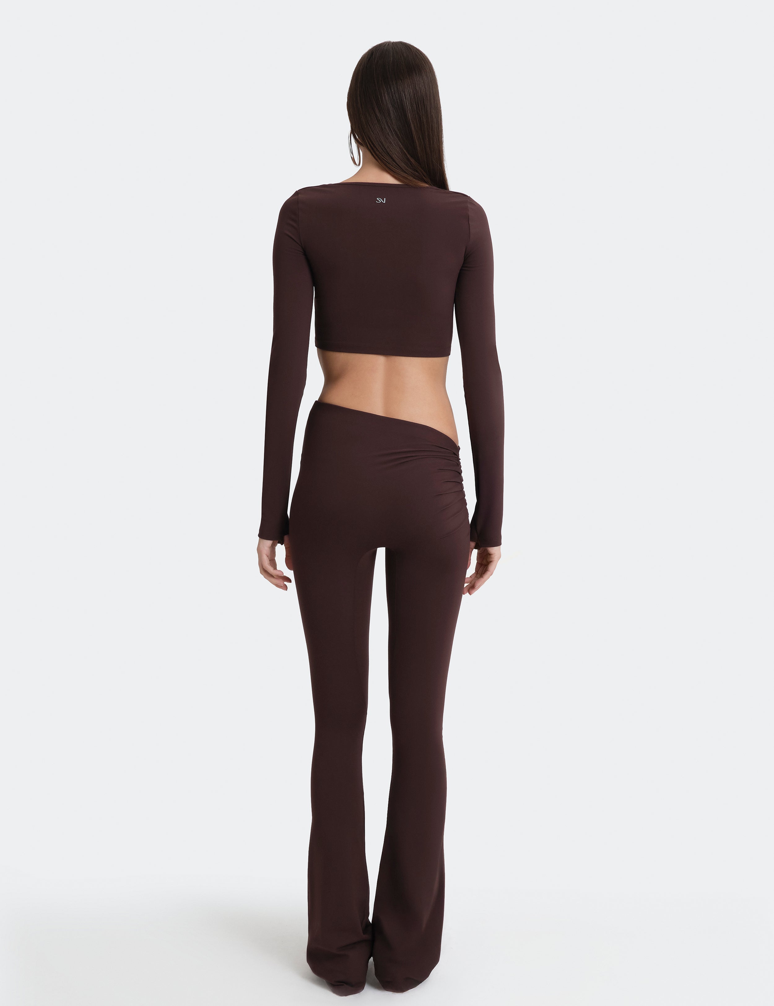 Sky Long Sleeve Top - Brown