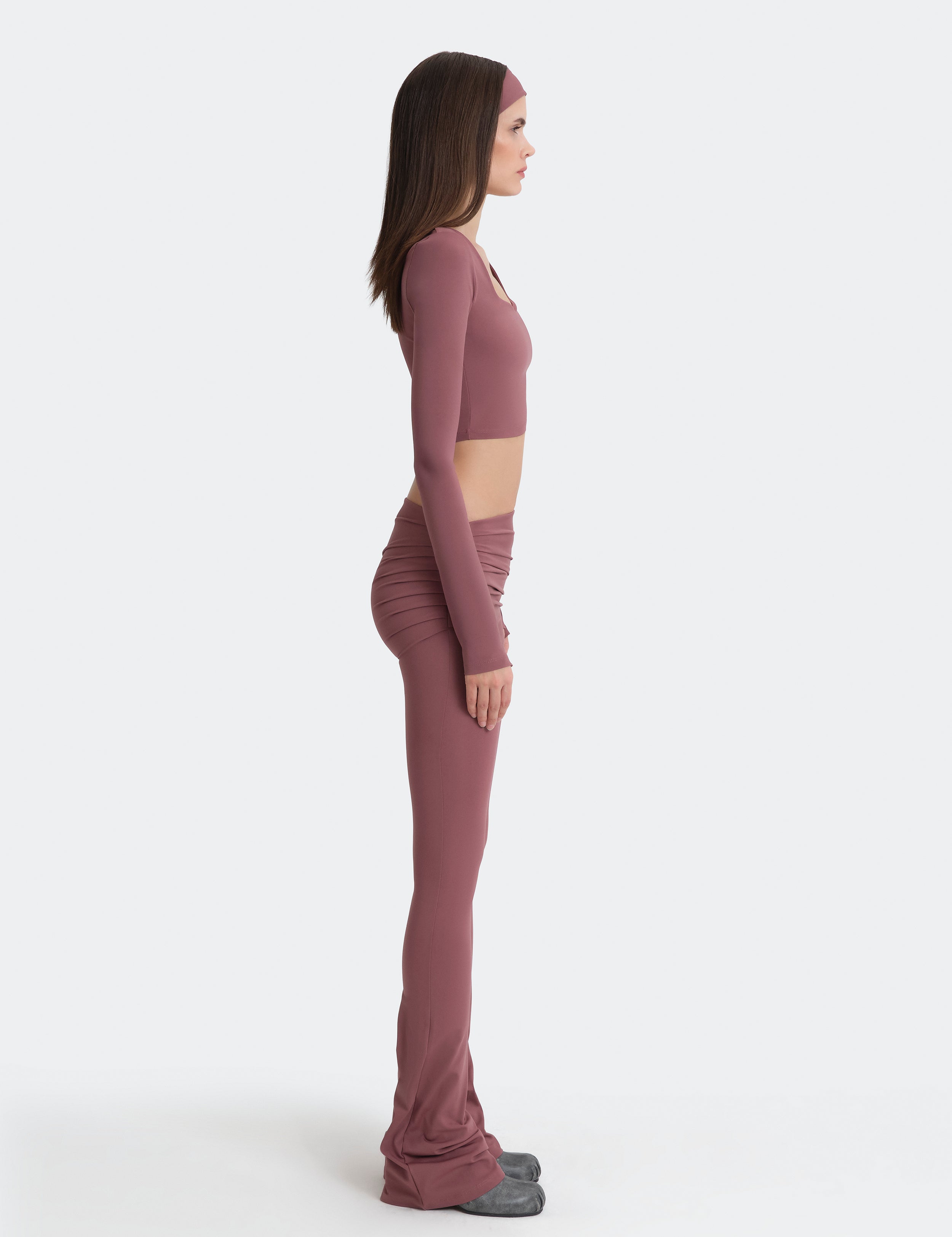 Sky Long Sleeve Top - Mauve