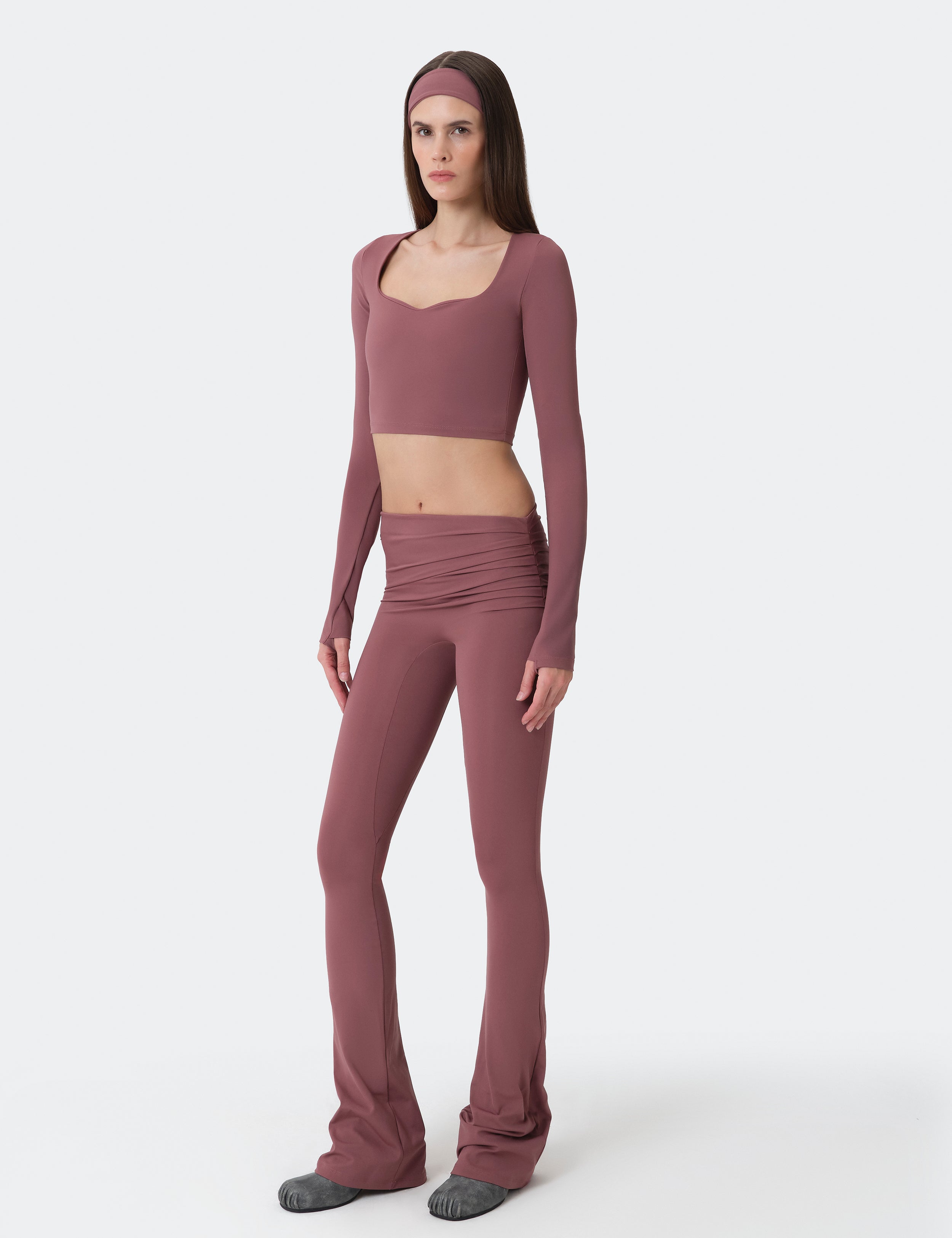 Sky Long Sleeve Top - Mauve