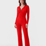 Soft Lounge Long Sleeve Top - Red